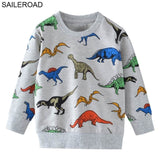 SAILEROAD 2-7 years Animal Girls Sweatshirts Child Kid Clothes Long Sleeve Tops