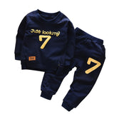 Spring Autumn Children Boys Girsls Clothing Cotton Long Sleeve 2 Pcs/Suit