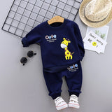 Spring Autumn Children Boys Girsls Clothing Cotton Long Sleeve 2 Pcs/Suit