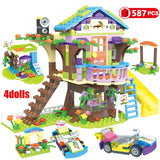 868pcs Building Blocks Girls House Stacking Bricks Kids Toys for Children