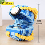 Mini Building Blocks Pokeballs Mini Brick 3D Cartoon Character Model Educational Toys for Children