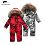 winter 90% down jacket for girls boys snow wear ,baby kids coats  jumpsuit