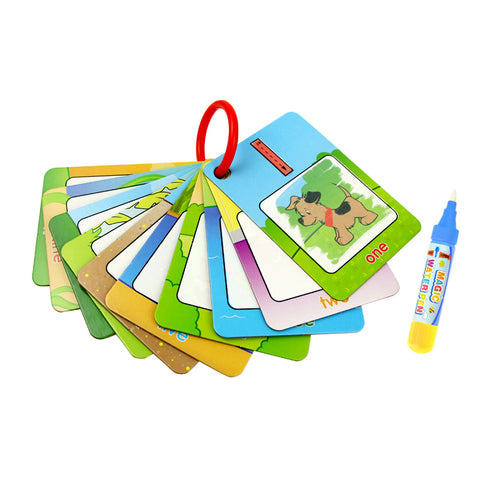 Magic Water Drawing Cards Coloring Book Drawing Board Educational Toys for Children
