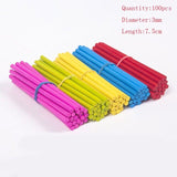 50/100pcs Wooden Educational Rod Colorful Children Teaching Mathematics Toys Preschool Learning