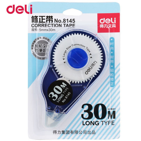 Deli Plastic Correction Tape 30m length Normal Office & School Supplies Tape Roller