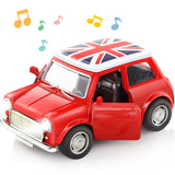Alloy Car Pull Back Model Toy Sound light Collection Car Toys For Boys Children Christmas Gift