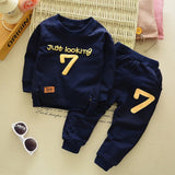 Spring Autumn Children Boys Girsls Clothing Cotton Long Sleeve 2 Pcs/Suit