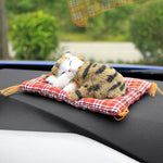 Car Ornaments Cute Sleeping Cats Decoration Kittens Doll Toy Children Gifts Accessories