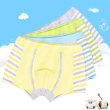 4 Pcs High Quality Children's Underwear Soft Cotton Underpants Boys Striped Panties