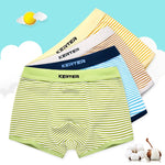 4 Pcs High Quality Children's Underwear Soft Cotton Underpants Boys Striped Panties