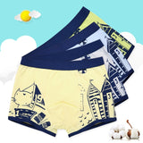 4 Pcs High Quality Children's Underwear Soft Cotton Underpants Boys Striped Panties