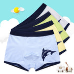 4 Pcs High Quality Children's Underwear Soft Cotton Underpants Boys Striped Panties