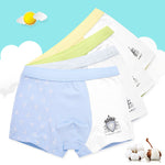 4 Pcs High Quality Children's Underwear Soft Cotton Underpants Boys Striped Panties