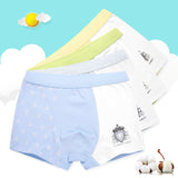 4 Pcs High Quality Children's Underwear Soft Cotton Underpants Boys Striped Panties