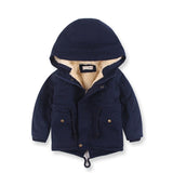 Benemaker Winter Outdoor Fleece Jackets For Boys Hooded  Kids Coats