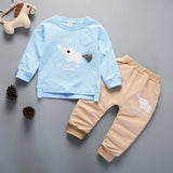 Spring Autumn Children Boys Girsls Clothing Cotton Long Sleeve 2 Pcs/Suit