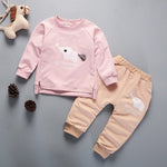 Spring Autumn Children Boys Girsls Clothing Cotton Long Sleeve 2 Pcs/Suit