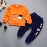 Spring Autumn Children Boys Girsls Clothing Cotton Long Sleeve 2 Pcs/Suit