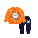 Spring Autumn Children Boys Girsls Clothing Cotton Long Sleeve 2 Pcs/Suit