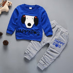 Spring Autumn Children Boys Girsls Clothing Cotton Long Sleeve 2 Pcs/Suit