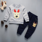 Spring Autumn Children Boys Girsls Clothing Cotton Long Sleeve 2 Pcs/Suit