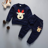 Spring Autumn Children Boys Girsls Clothing Cotton Long Sleeve 2 Pcs/Suit