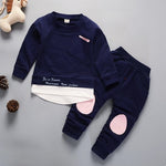 Spring Autumn Children Boys Girsls Clothing Cotton Long Sleeve 2 Pcs/Suit