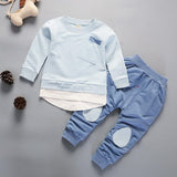 Spring Autumn Children Boys Girsls Clothing Cotton Long Sleeve 2 Pcs/Suit