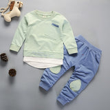 Spring Autumn Children Boys Girsls Clothing Cotton Long Sleeve 2 Pcs/Suit