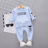 Spring Autumn Children Boys Girsls Clothing Cotton Long Sleeve 2 Pcs/Suit