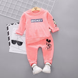 Spring Autumn Children Boys Girsls Clothing Cotton Long Sleeve 2 Pcs/Suit