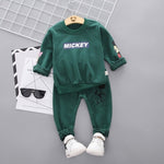 New Spring Autumn Children Clothing Boys Cartoon Casual Sports T-shirt Pants 2pcs/Set