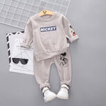 New Spring Autumn Children Clothing Boys Cartoon Casual Sports T-shirt Pants 2pcs/Set