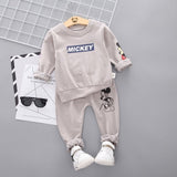 New Spring Autumn Children Clothing Boys Cartoon Casual Sports T-shirt Pants 2pcs/Set