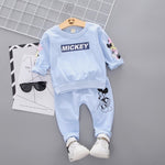 New Spring Autumn Children Clothing Boys Cartoon Casual Sports T-shirt Pants 2pcs/Set