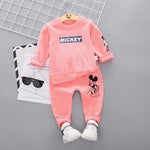 New Spring Autumn Children Clothing Boys Cartoon Casual Sports T-shirt Pants 2pcs/Set