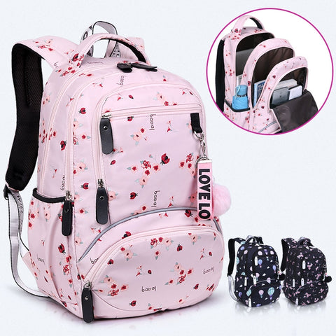 New Large schoolbag Student Backpack Printed Waterproof bagpack school book bags for teenage